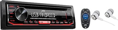 JVC KD-R492 Single DIN Car Stereo with USB & AUX