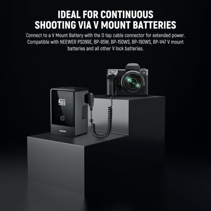 Neewer VP-FZ100 D-Tap to NP-W235 Dummy Battery - Fujifilm