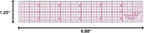 Westcott W-10 Transparent 6-Inch 8ths Graph Ruler