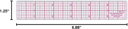 Westcott W-10 Transparent 6-Inch 8ths Graph Ruler