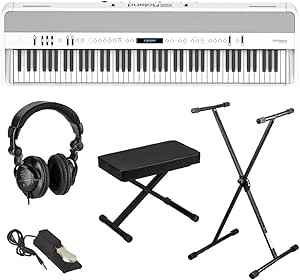 Roland FP 90X White Digital Piano Premium Bundle