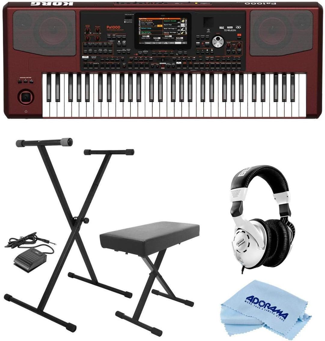 Korg Pa1000 Professional Arranger Keyboard Bundle