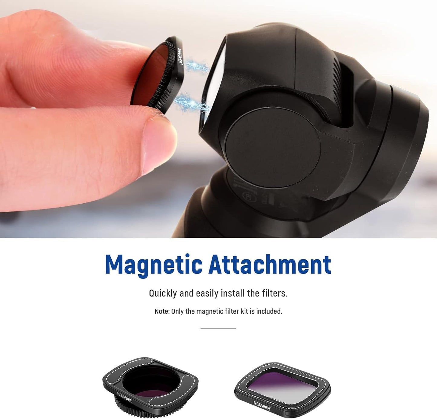 Neewer 10096091 DJI Osmo Pocket Magnetic Filter Kit