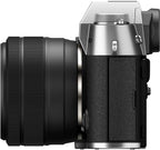 Fujifilm X-T50 X-T50 Camera with XC15-45mm Lens & Accessories Bundle - Silver