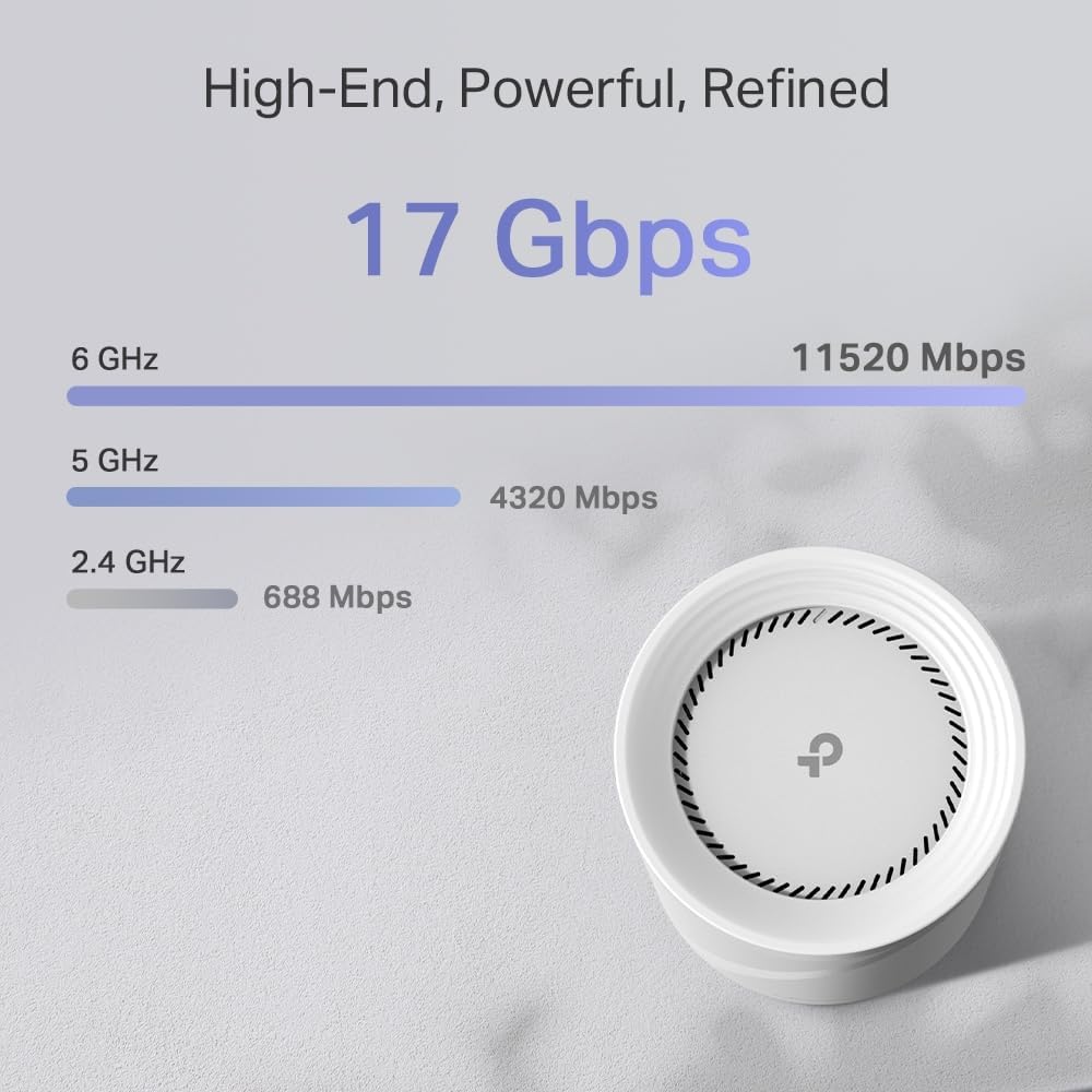 TP-Link Deco BE75(2-Pack) Tri-Band WiFi 7 Whole Home Mesh System