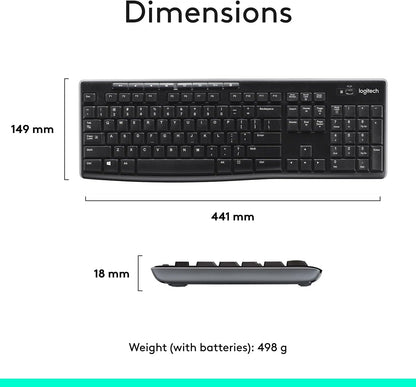 Logitech 920-004536 MK270 Wireless Keyboard Mouse Combo