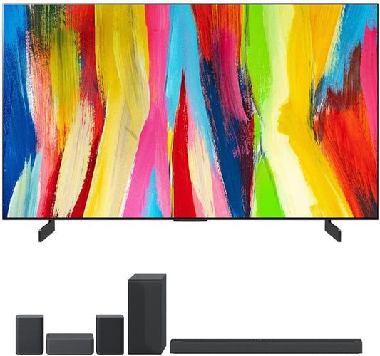 LG E66LGOLED77C2PUA 77" OLED TV Soundbar Speaker Bundle
