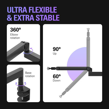 Elgato 20AAT9901 Wave Mic Arm Pro Low Profile