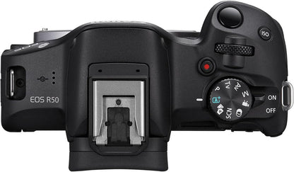 Canon R50 EOS Mirrorless Camera Bundle (Renewed)