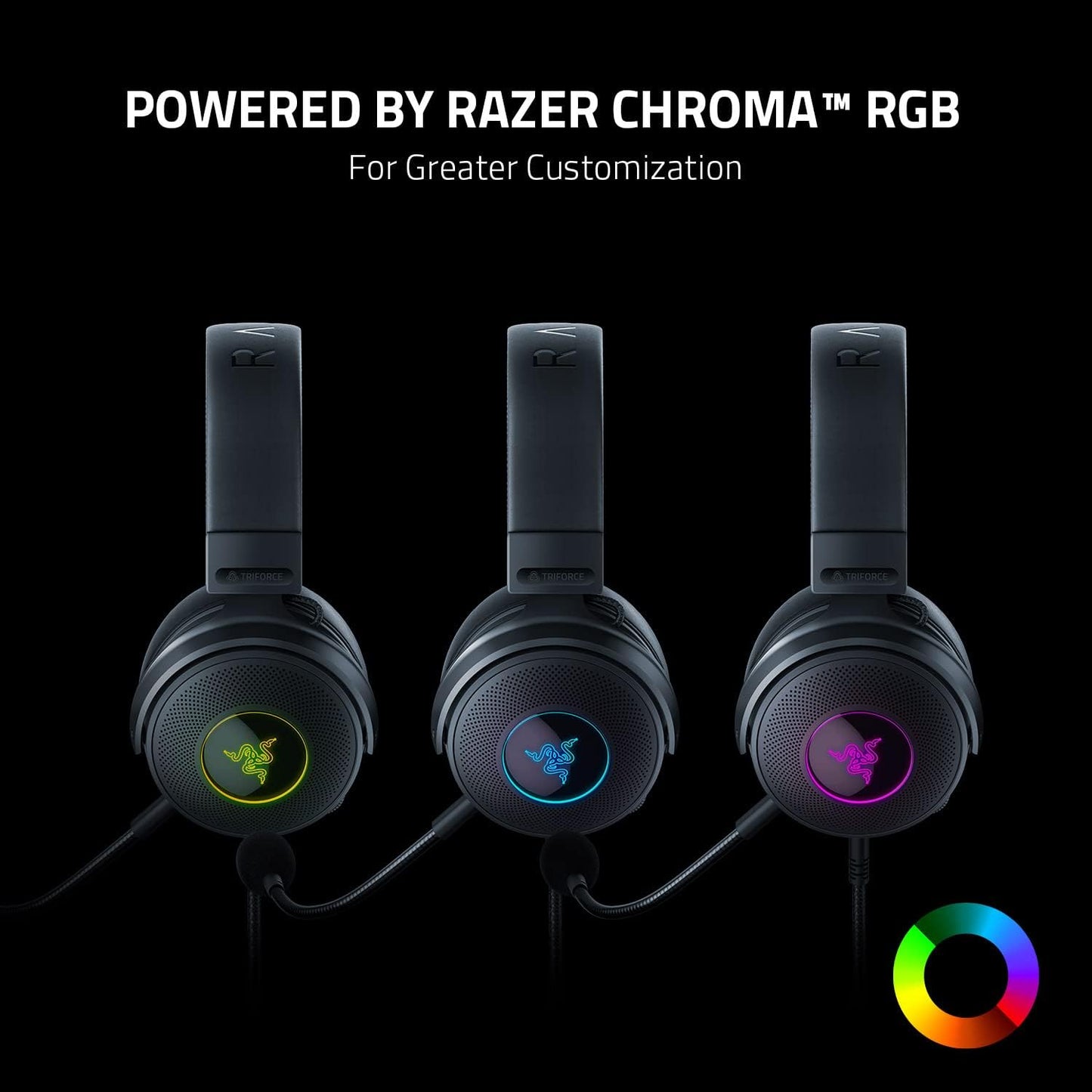 Razer Kraken V3 USB Gaming Headset - TriForce Drivers (Renewed)