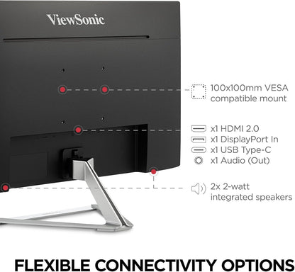 ViewSonic VX2776-4K-MHDU 27" 4K UHD IPS USB-C Monitor