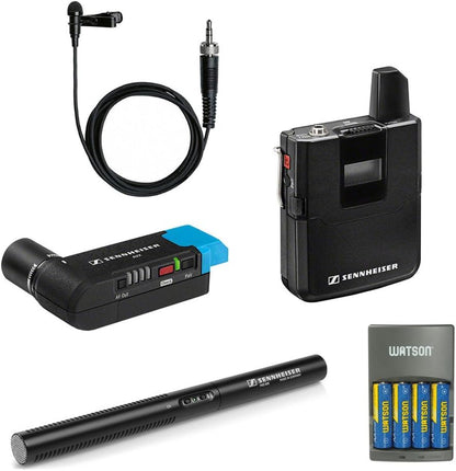 Sennheiser AVX MKE 600 Wireless Lavalier Mic & Shotgun Kit