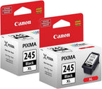 Canon 245 PG-245XL Black Ink Cartridge 2-Pack