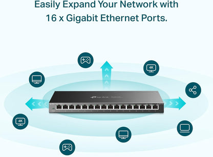 TP-Link TL-SG116E 16-Port Gigabit Easy Smart Managed Switch