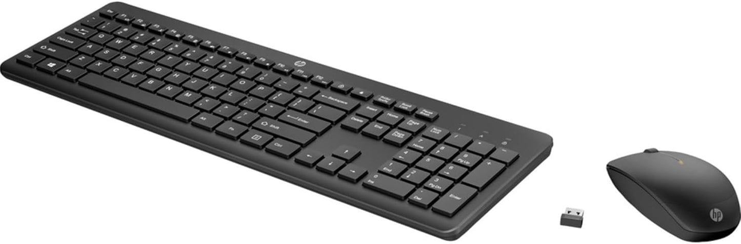 HP 235 Wireless Keyboard and Mouse Combo Black Quiet