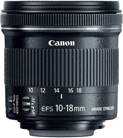 Canon EF-S10-18 IS STM 10-18mm f/4.5-5.6 Wide Angle Lens