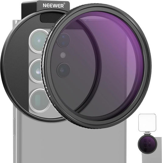 Neewer 10103982 67mm Clip On Variable ND Filter Kit
