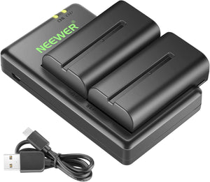 Neewer 10089576 NP-F550 Battery Charger Set (2-Pack)