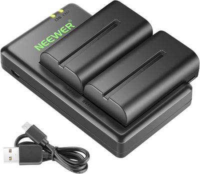 Neewer 10089576 NP-F550 Battery Charger Set (2-Pack)