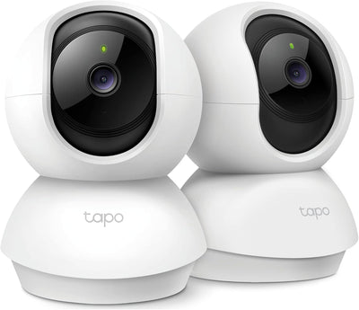 TP-Link Tapo C210P2 2K Pan/Tilt Security Camera, 2-Pack