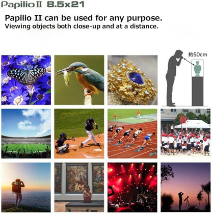 Pentax 62002 U-Series 8.5x21 Papilio II Binocular