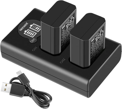Neewer 10095058 NP-FW50 Battery Charger Dual Pack