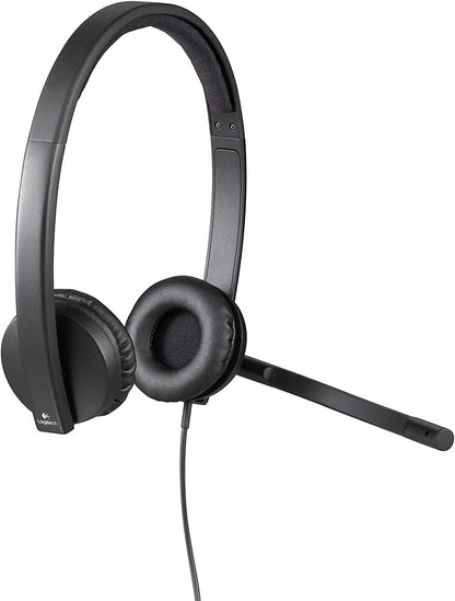 Logitech H570e USB Stereo Headset Renewed