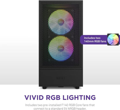 NZXT CC-H51FB-R1 H5 Flow RGB Gaming Case Black