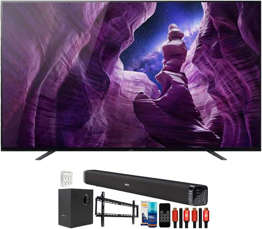 Sony E10SNXBR65A8H 65" OLED 4K TV Bundle