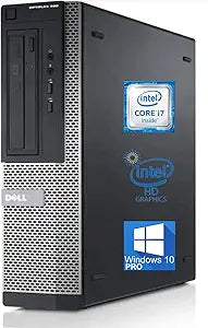 Dell 390 Optiplex Desktop Computer i7 8GB 1TB SSD Renewed