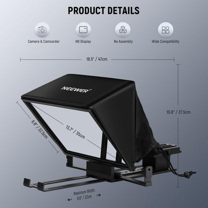 Neewer 10103128 X14 II Teleprompter RT113 Remote