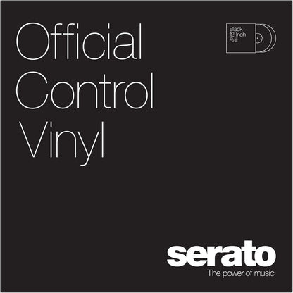 Serato SCV-PS-BLK-OJ Black Control Vinyl 12" Pair