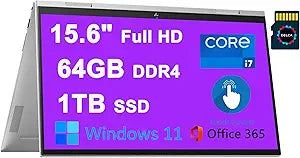 HP ENVY x360 15" 2-in-1 Laptop i7 64GB 1TB SSD