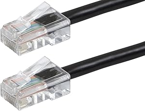 Monoprice 113098 Cat5e Ethernet Cable 1ft Black Network Cord