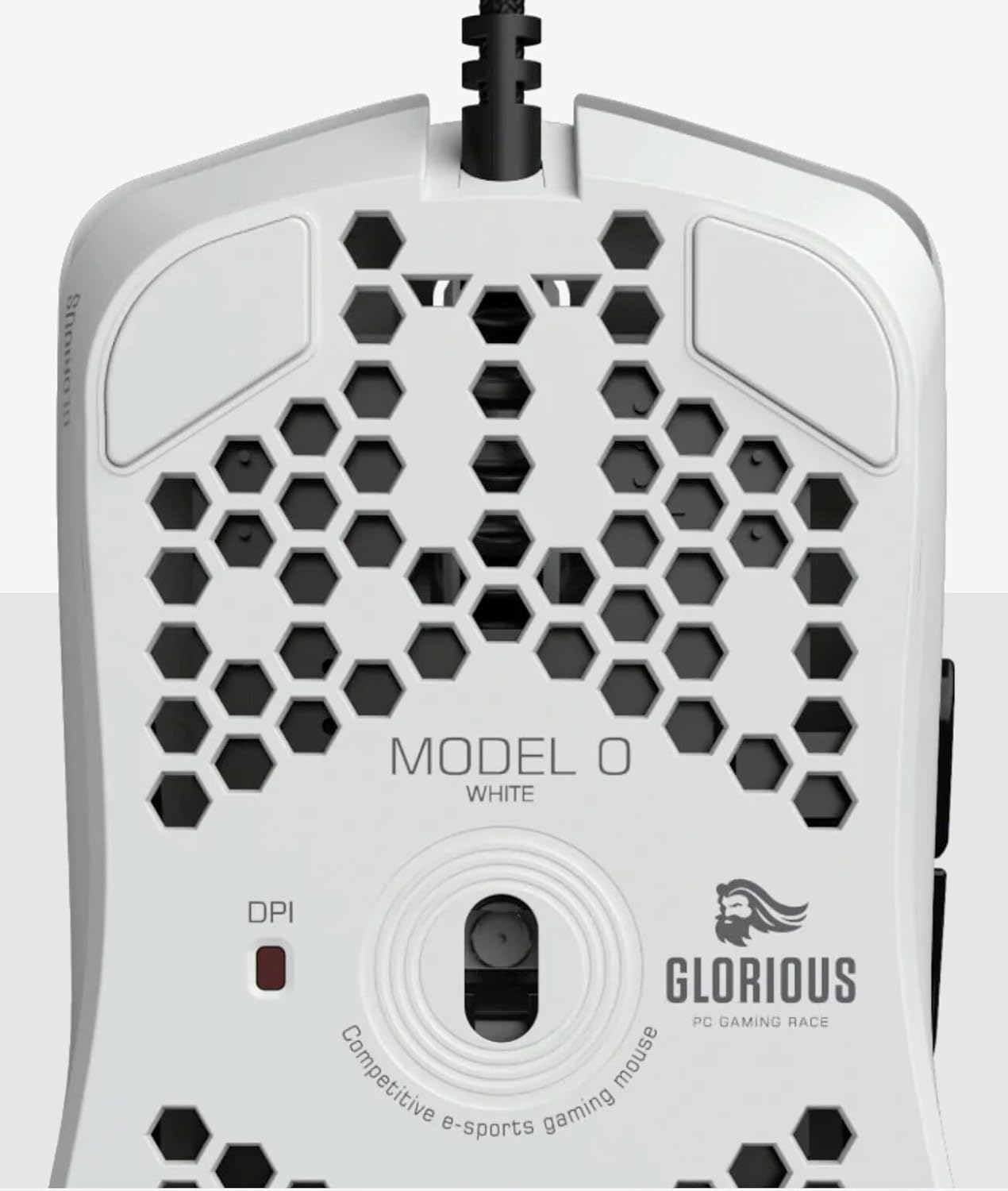 Glorious GO-WHITE Model O Wired Gaming Mouse