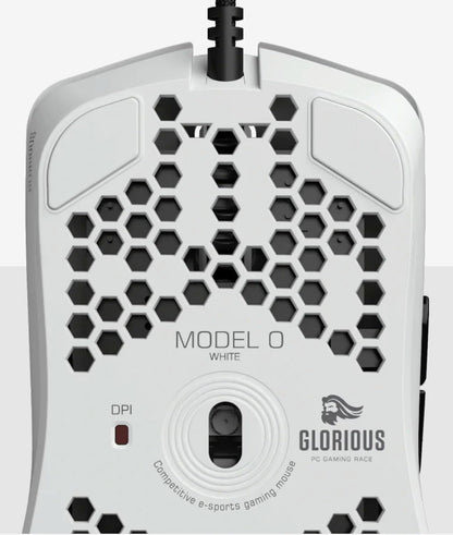 Glorious GO-WHITE Model O Wired Gaming Mouse