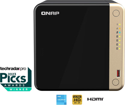 QNAP TS-262-4G-US 12TB NAS Preconfigured RAID 5 Seagate IronWolf Bundle