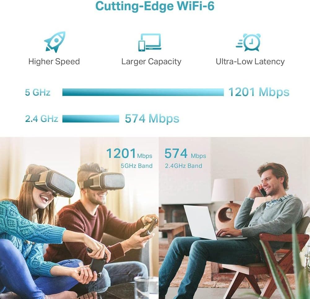 TP-Link RE605X AX1800 WiFi 6 Extender (Renewed)