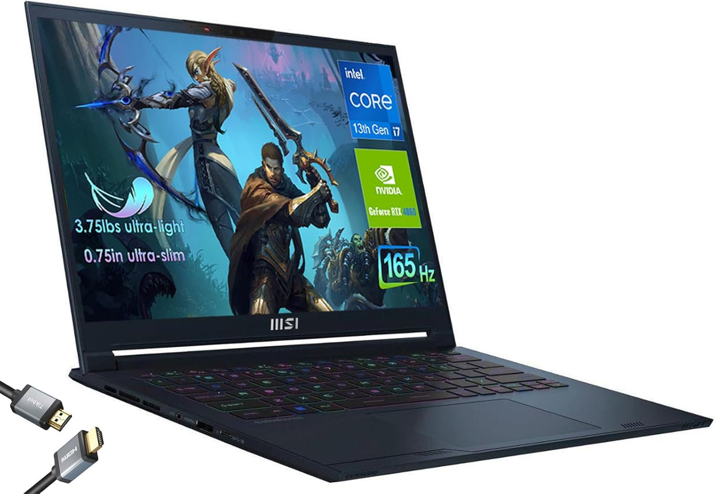 MSI i7 13620H Ultralight Stealth 14 RTX 4060 Gaming Laptop