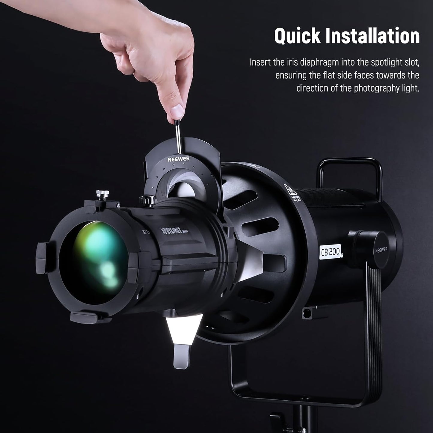 NEEWER 33000069 LS-39 Spotlight Mount Iris