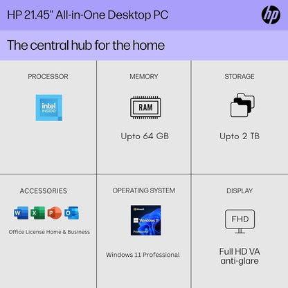 HP HP ALL IN ONE 22" Desktop PC Windows 11