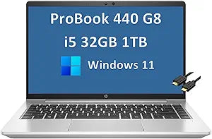 HP ProBook 440 G8 14-Inch FHD Laptop i5 32GB 1TB SSD Windows 11