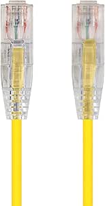 Monoprice 113546 10ft Cat6 Yellow SlimRun Ethernet Cable — main product image