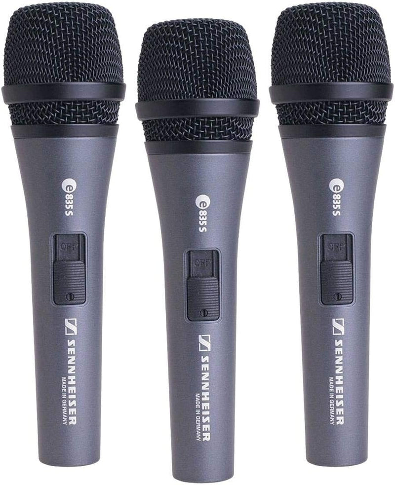 Sennheiser 507359 E 835-S Vocal Microphone 3-Pack — main product image