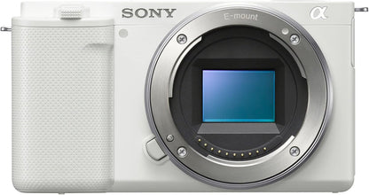 Sony ILCZV-E10/W Alpha ZV-E10 Mirrorless Vlog Camera - White