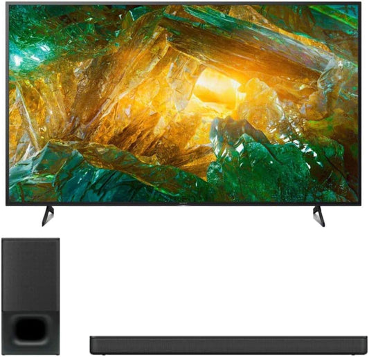 Sony XBR-X55800H 55-Inch 4K TV Soundbar Bluetooth Bundle