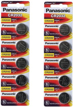 Panasonic CR2032-PANASONIC-10PACK - 10 x 3V Lithium Coin Cell