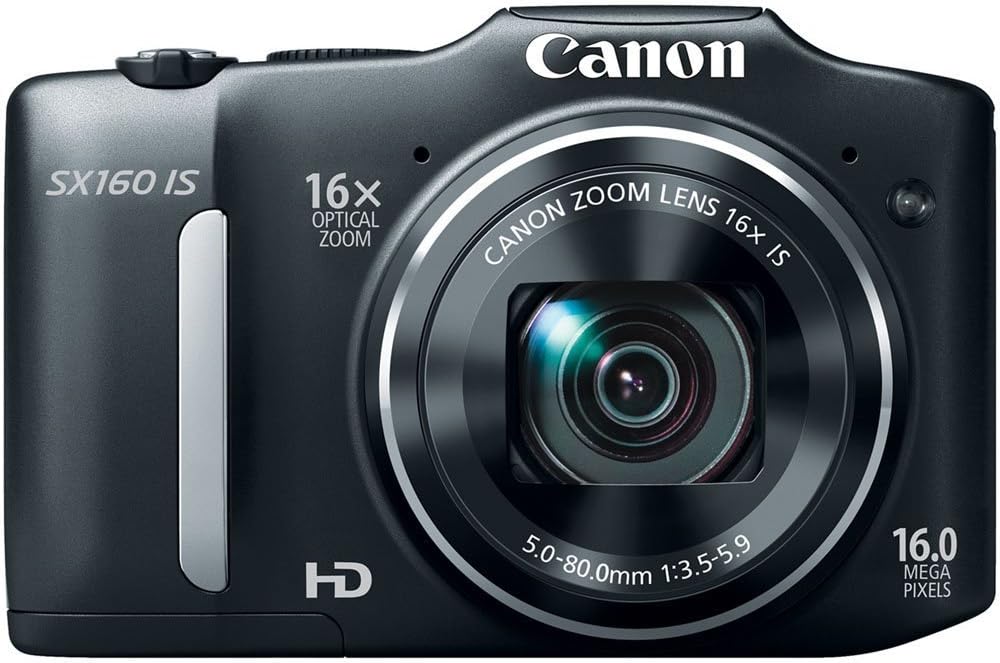 Canon 6354B001 PowerShot SX160 IS 16x Zoom Camera Renewed