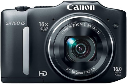 Canon 6354B001 PowerShot SX160 IS 16x Zoom Camera Renewed