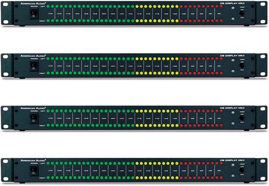 American Audio 82200 MKII DB Sound Volume LED Display - 4 Pack